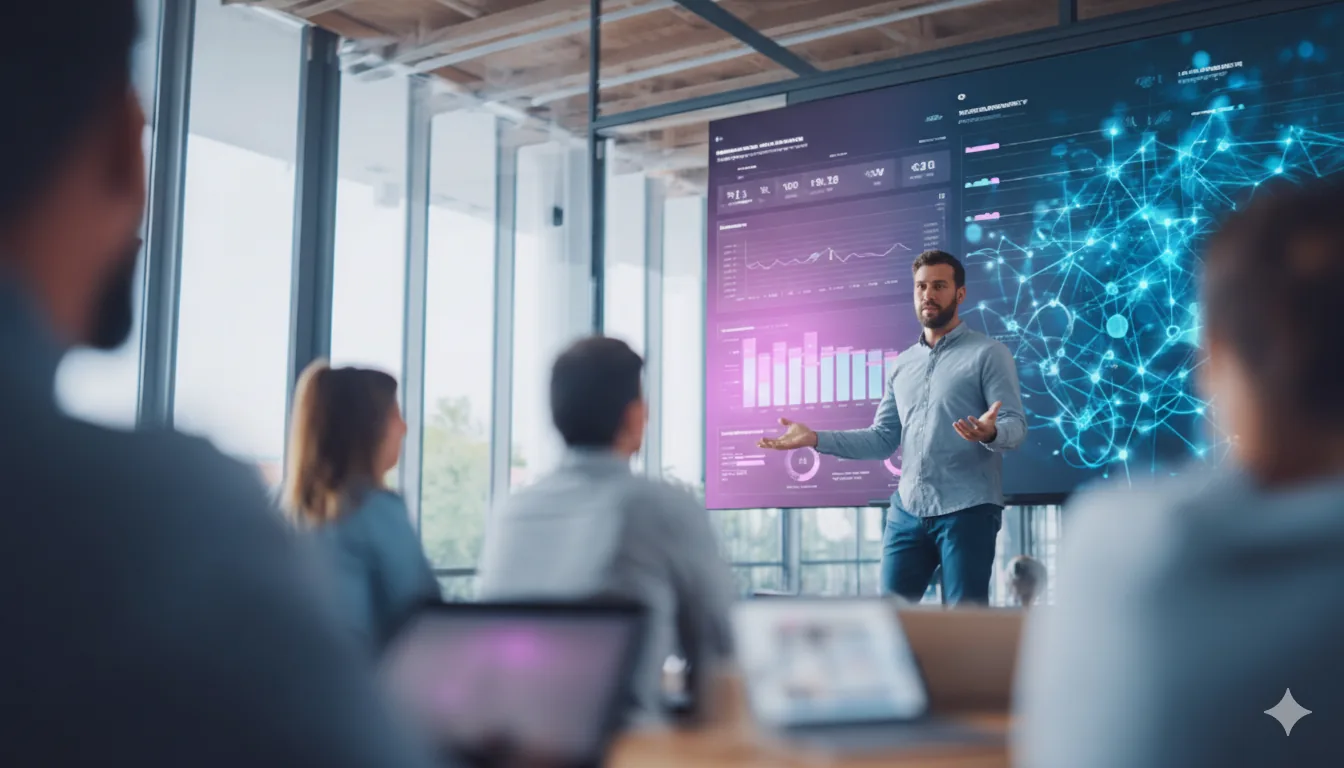 KI-Training mit Experten – Professionals in einem modernen Workshop-Setting